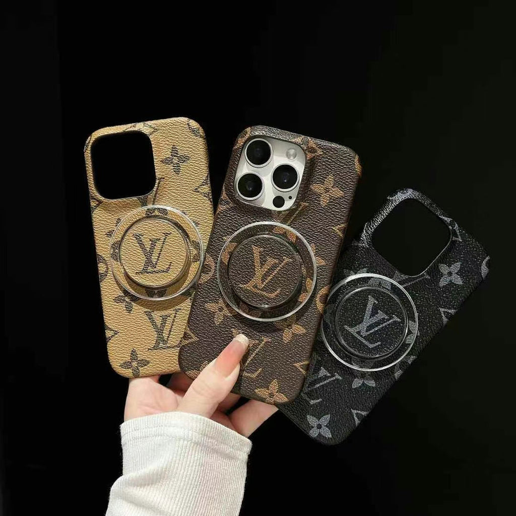 Monogram magnetic ring phone case