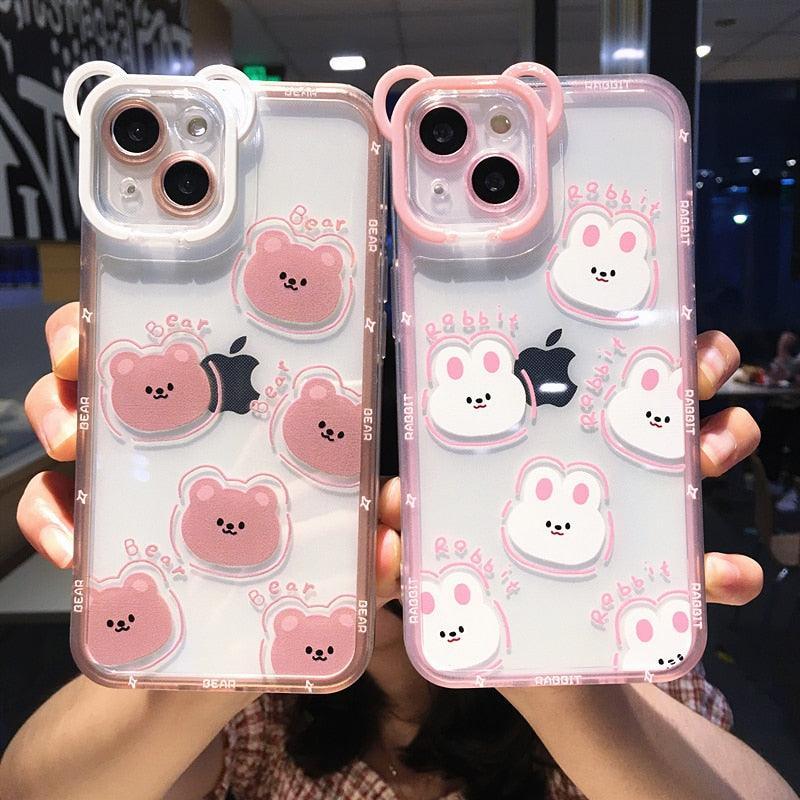 Hello Kitty-inspired pastel character case for iPhone 14 Plus