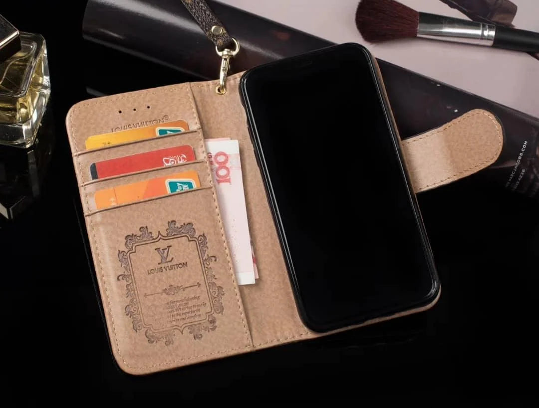 Louis Vuitton-inspired multi colors wallet iPhone case