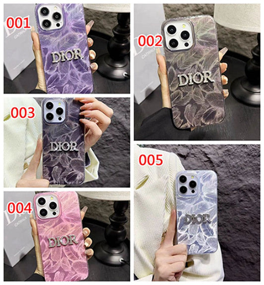 Dior-inspired scenic print case for iPhone 15 Pro Max with lettering