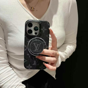 Monogram magnetic ring phone case