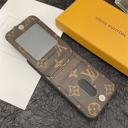 Classic circle monogram canvas iPhone case