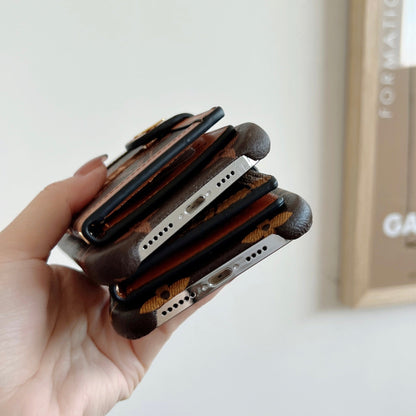 Louis Vuitton-inspired wallet card holder phone case