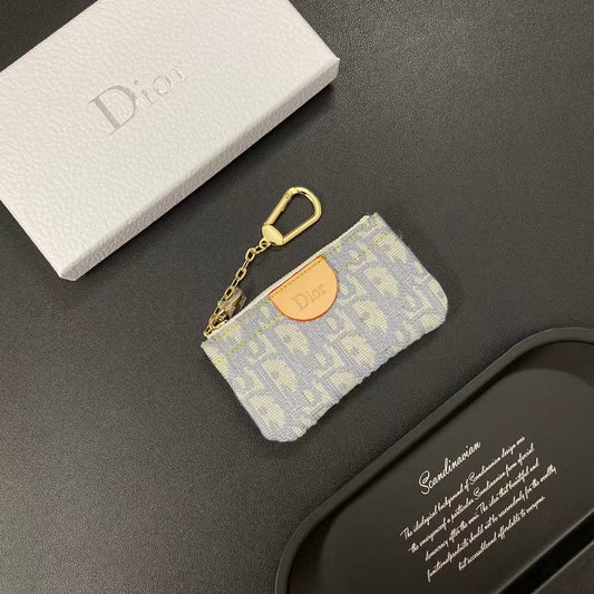 Chic monogram mini pouches with keychain clips