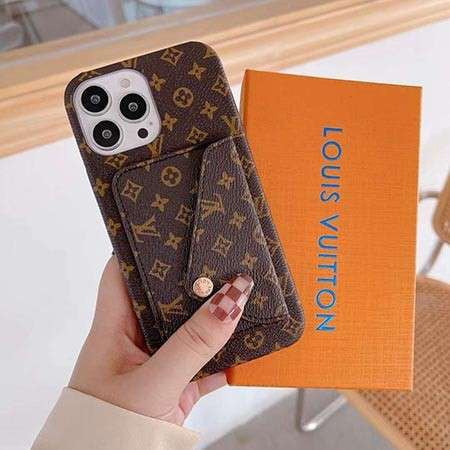 Louis Vuitton-inspired monogram iPhone wallet case with envelope pocket