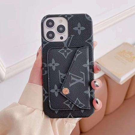 Louis Vuitton-inspired monogram iPhone wallet case with envelope pocket