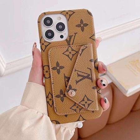 Louis Vuitton-inspired monogram iPhone wallet case with envelope pocket