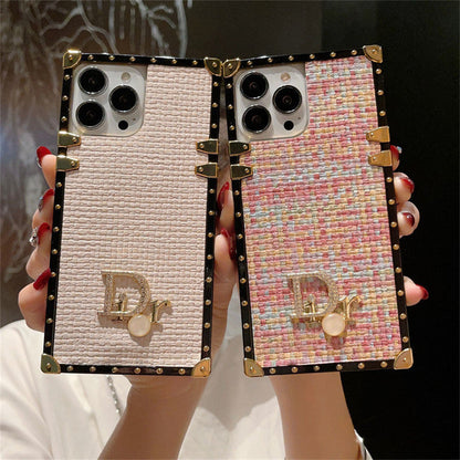 Dior-inspired geometric trunk-style case for iPhone 13 Pro