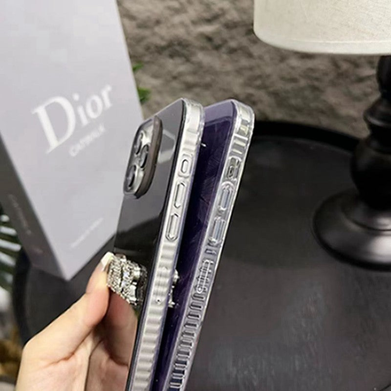 Dior-inspired scenic print case for iPhone 15 Pro Max with lettering