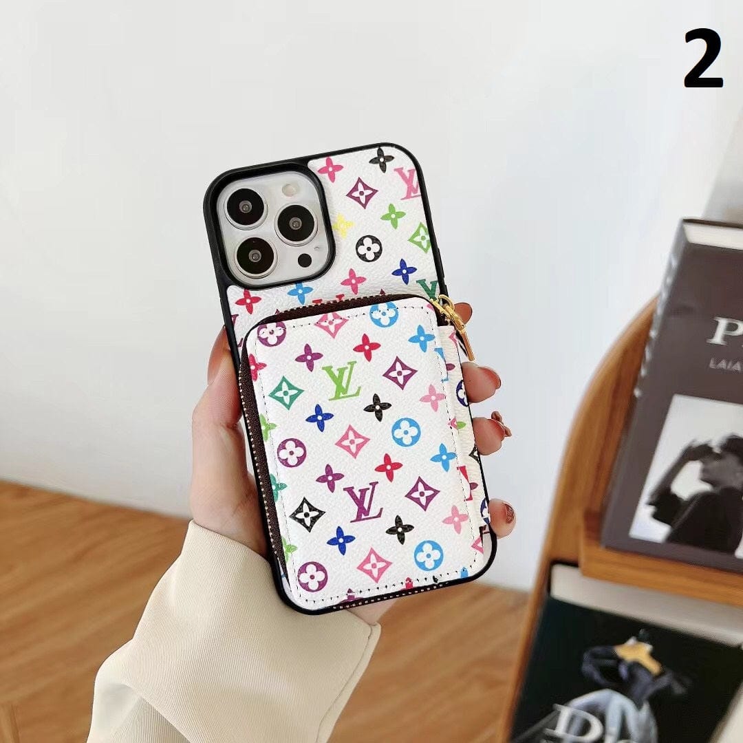 Louis Vuitton-inspired monogram wallet case for iPhone 17 Pro