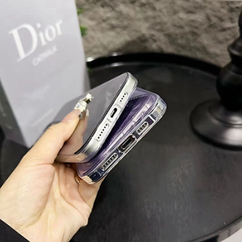Dior-inspired scenic print case for iPhone 15 Pro Max with lettering