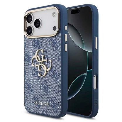 Guess-inspired monogram iPhone case with metal detail