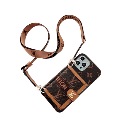 Louis Vuitton-inspired wallet card holder phone case