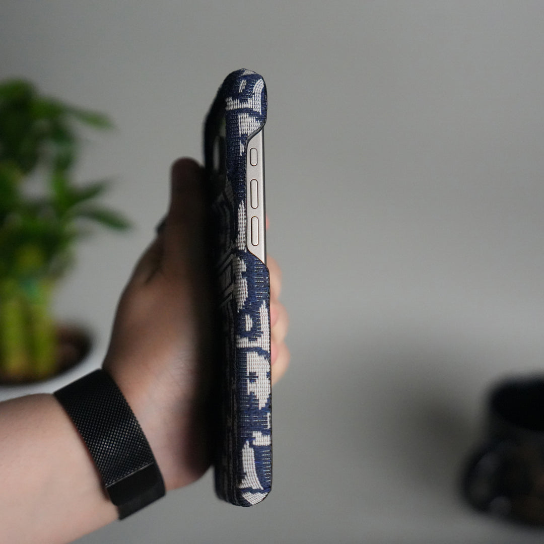 Dior-inspired patterned iPhone case