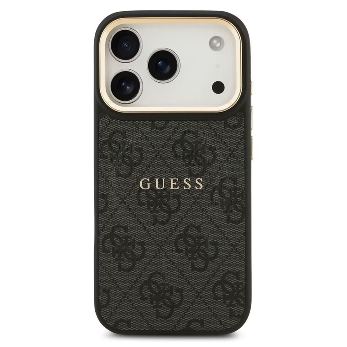 Guess-inspired MagSafe monogram iPhone case, black