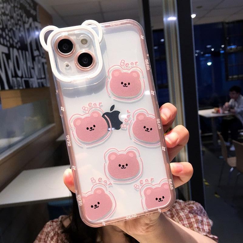 Hello Kitty-inspired pastel character case for iPhone 14 Plus
