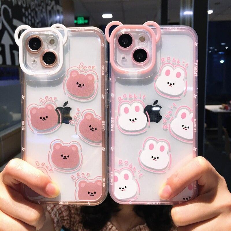 Hello Kitty-inspired pastel character case for iPhone 14 Plus