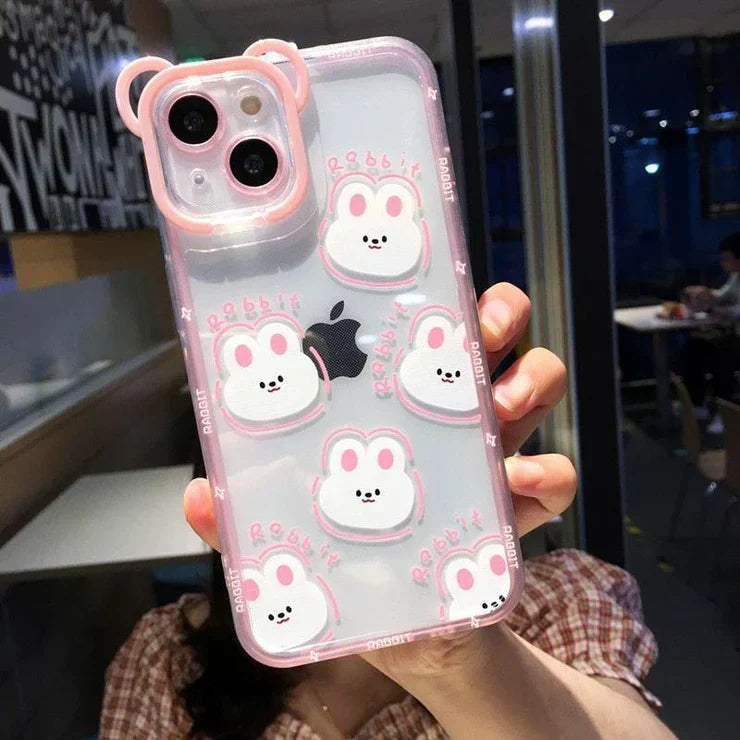 Hello Kitty-inspired pastel character case for iPhone 14 Plus