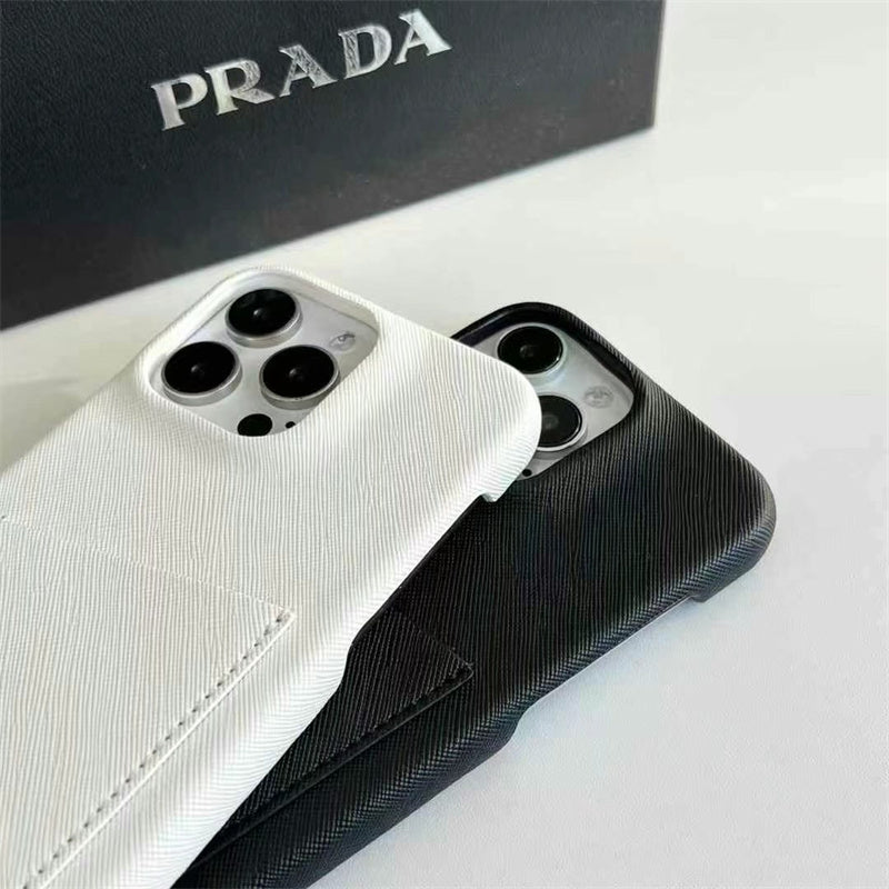 Prada-inspired iPhone case with card holder