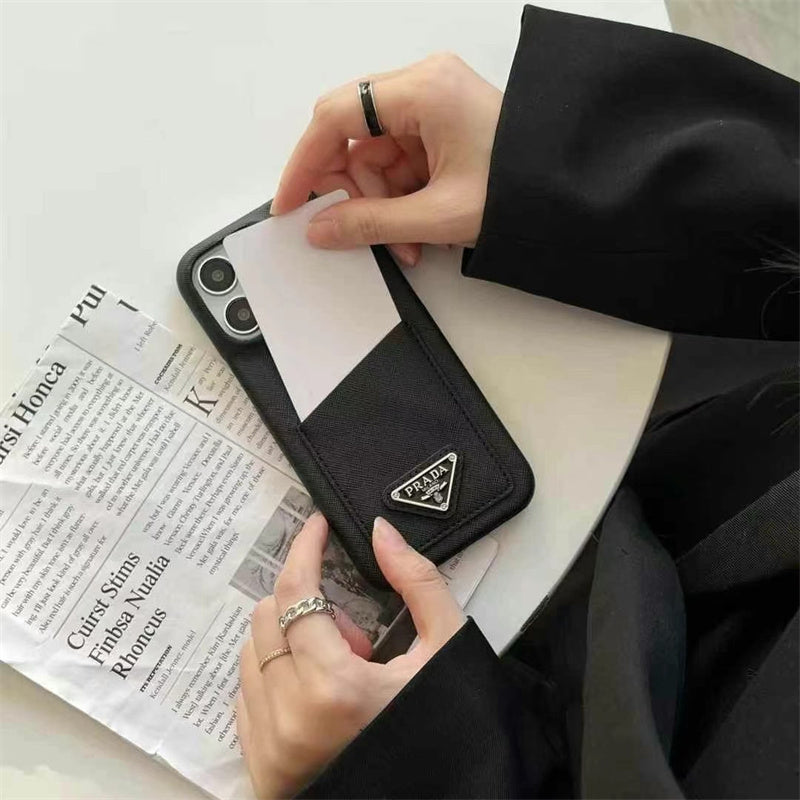 Prada-inspired iPhone case with card holder
