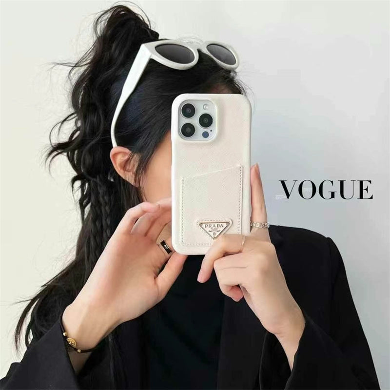 Prada-inspired iPhone case with card holder