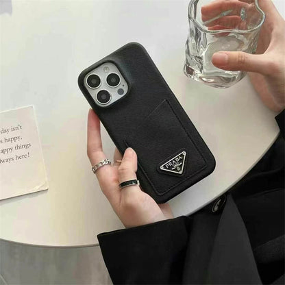 Prada-inspired iPhone case with card holder