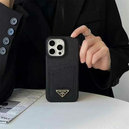 Prada-inspired iPhone case with card holder