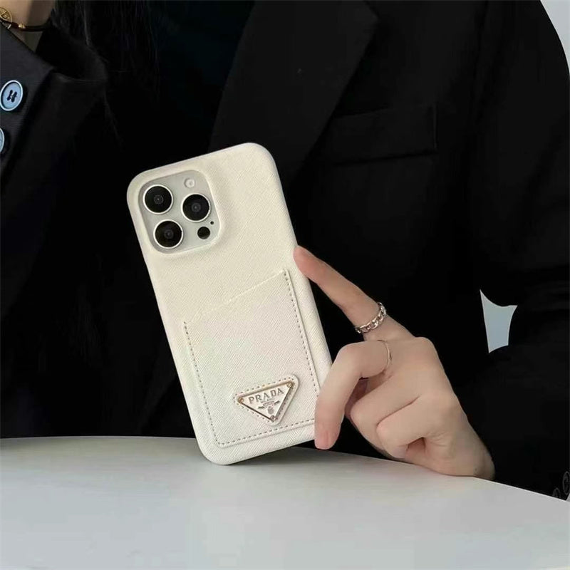 Prada-inspired iPhone case with card holder