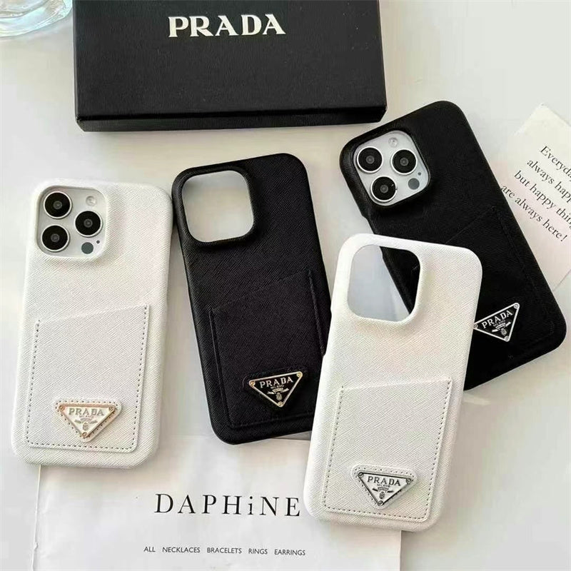 Prada-inspired iPhone case with card holder