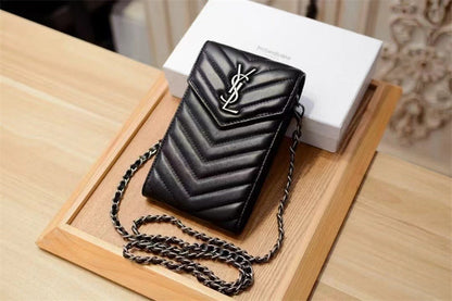 Elegant genuine leather crossbody bag