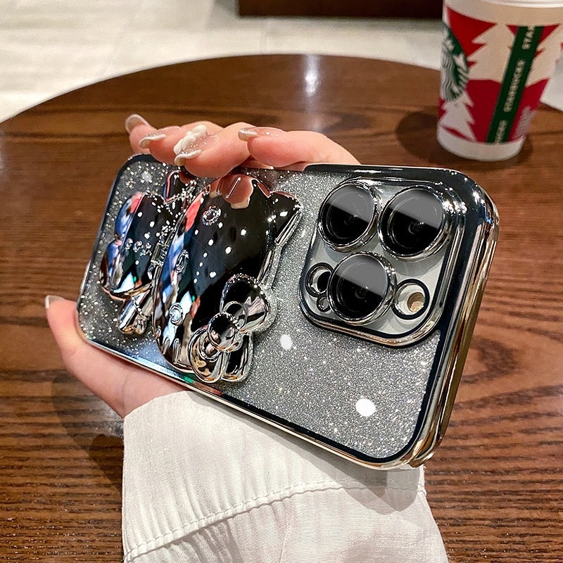 Hello Kitty-inspired metallic character case for iPhone 14 Pro Max