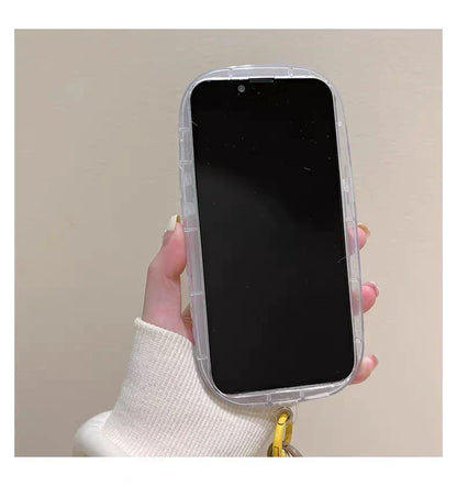 Hello Kitty-inspired character print iPhone 13 case with beaded strap