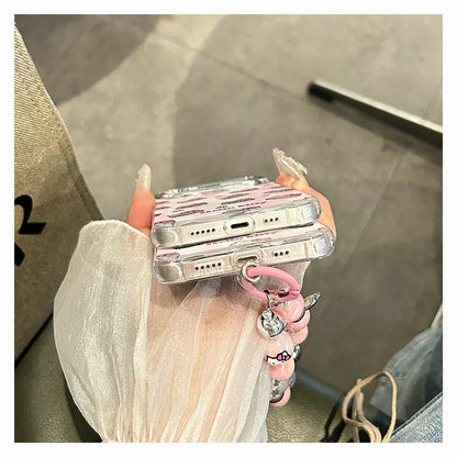 Hello Kitty-inspired pink character pattern phone case