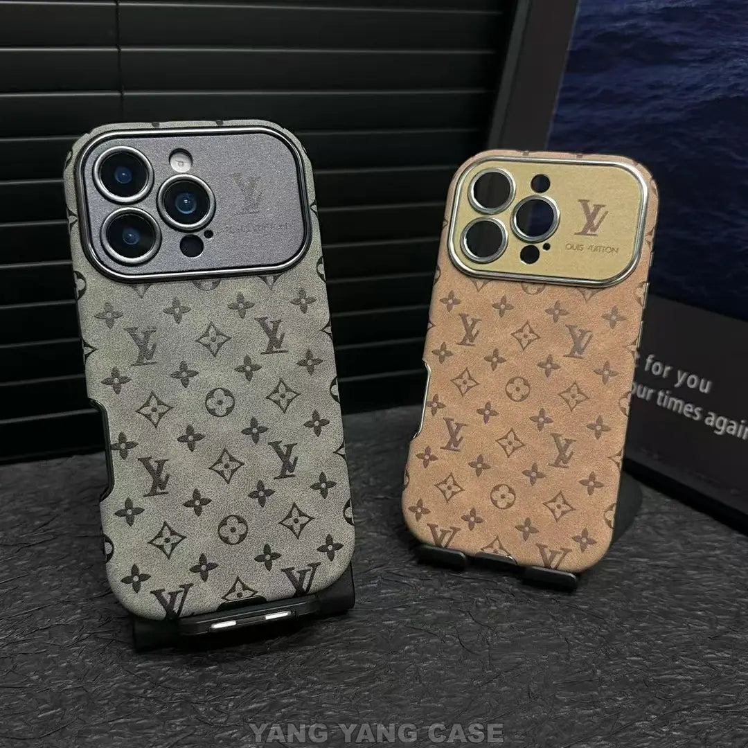 Louis Vuitton-inspired small monogram iPhone 17 case