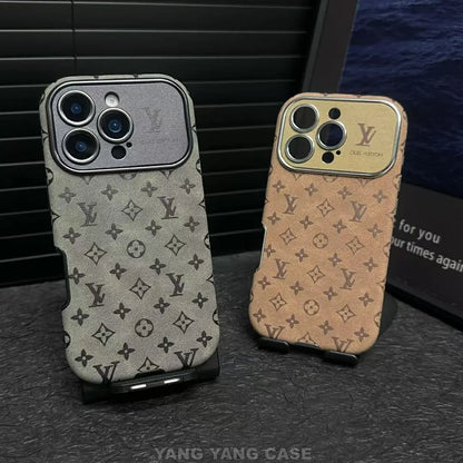 Louis Vuitton-inspired small monogram iPhone 17 case