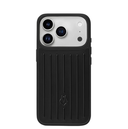 Rimowa-inspired metallic hard shell case for iPhone