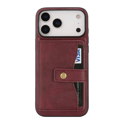 Leather phone case wallet cash card holder for iPhone 17 / 16 / 15 / 14