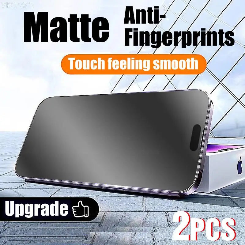 Matte 9H tempered glass screen protector - 2 pack