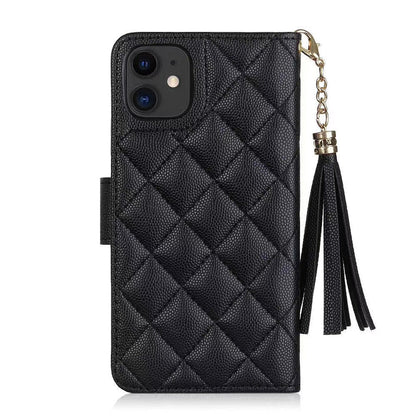 Louis Vuitton-inspired phone bag case for iPhone with card holder
