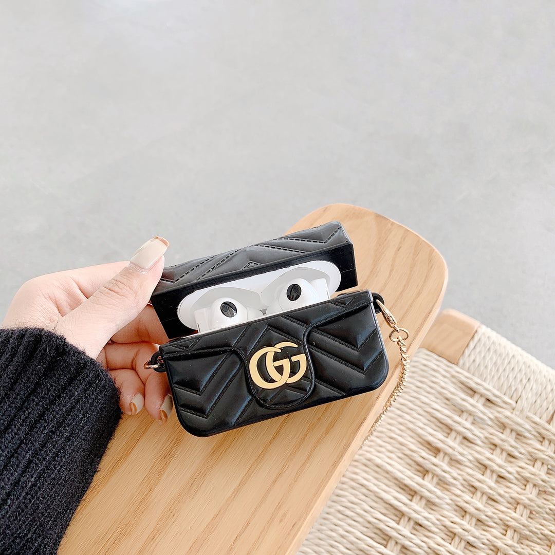 AirPods case for selected 1st, 2nd, 3rd gen and Pro models, black