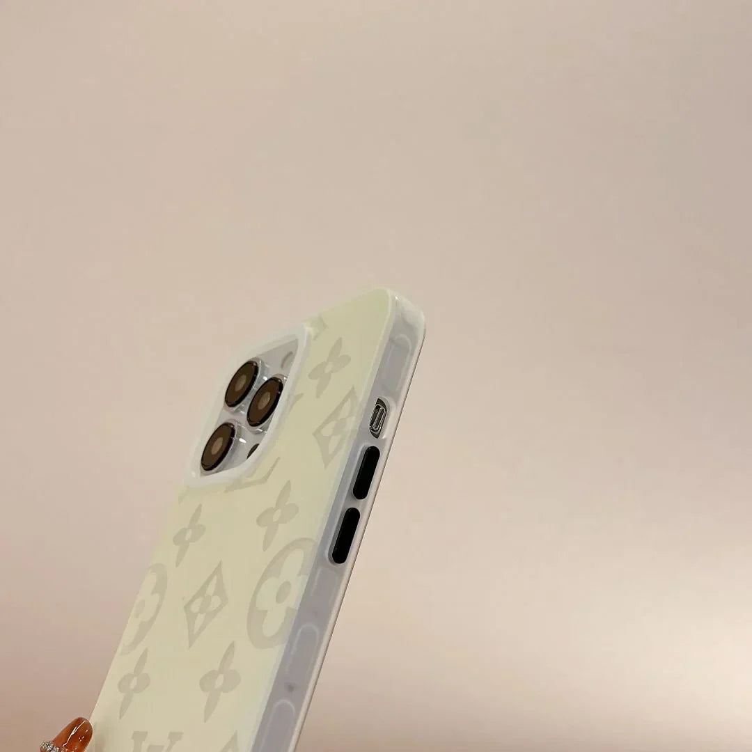 Louis Vuitton-inspired pastel monogram case for iPhone 14 Pro