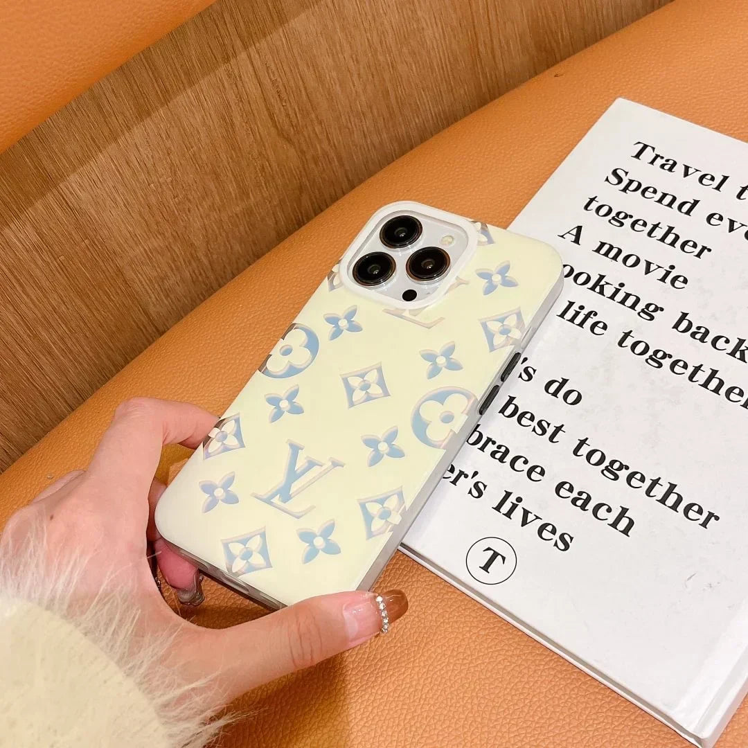 Louis Vuitton-inspired pastel monogram case for iPhone 14 Pro