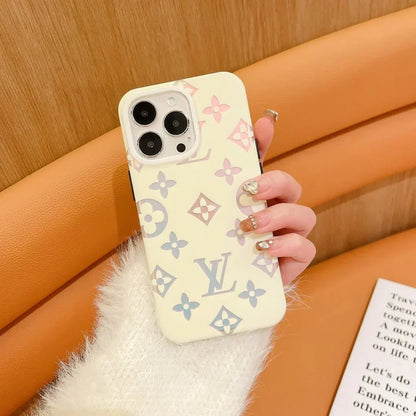 Louis Vuitton-inspired pastel monogram case for iPhone 14 Pro