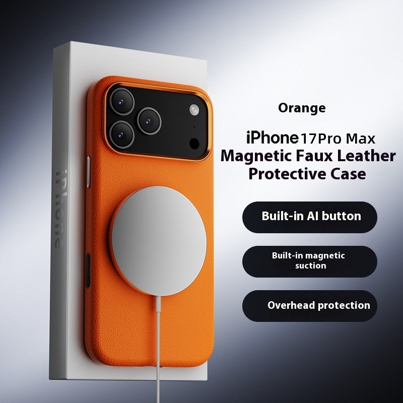 Leather MagSafe case for iPhone