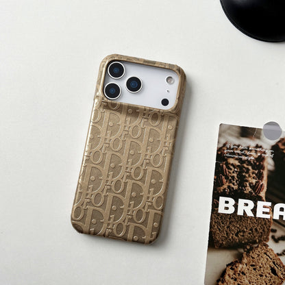 Dior-inspired bright all-over pattern case for iPhone 17 Pro Max