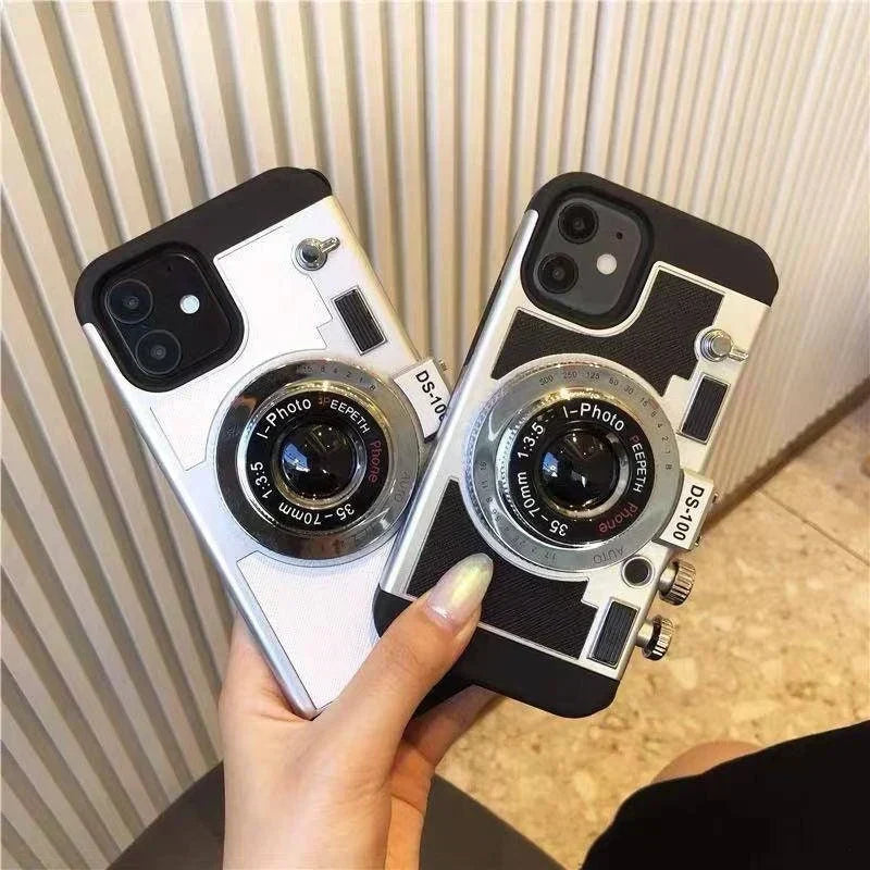 Emily in Paris-inspired camera design phone case with strap