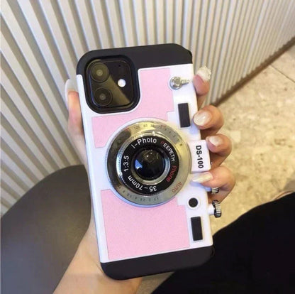 Emily in Paris-inspired camera design phone case with strap