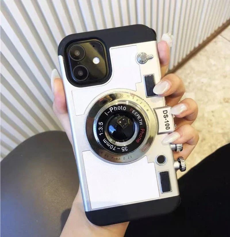 Emily in Paris-inspired camera design phone case with strap