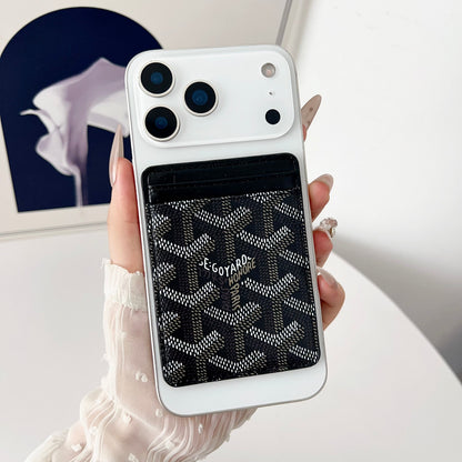 Goyard-inspired chevron pattern MagSafe iPhone case