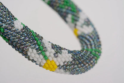 Handmade braided bracelet "Chamomile"